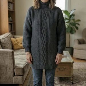 Handmade Wool Long Sweater
